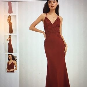 Lulus red prom dress
